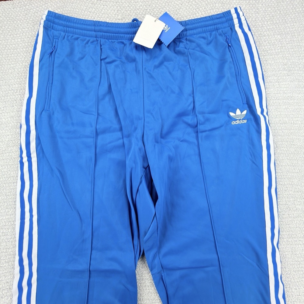 Vintage Adidas Pleated Superstar Track Pants Mens 2XL‎ Blue Moon Baggy Y2K